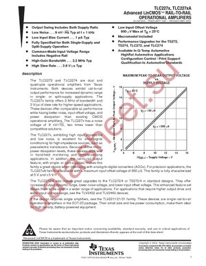 TLC2274ACPW datasheet  